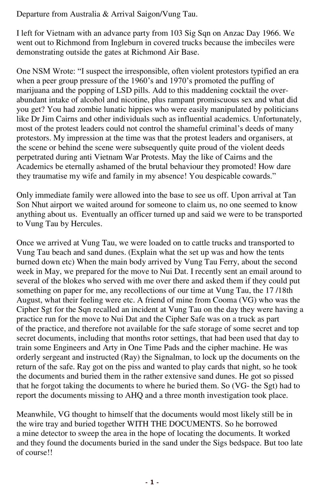 103 Sig Sqn - Story 6-1