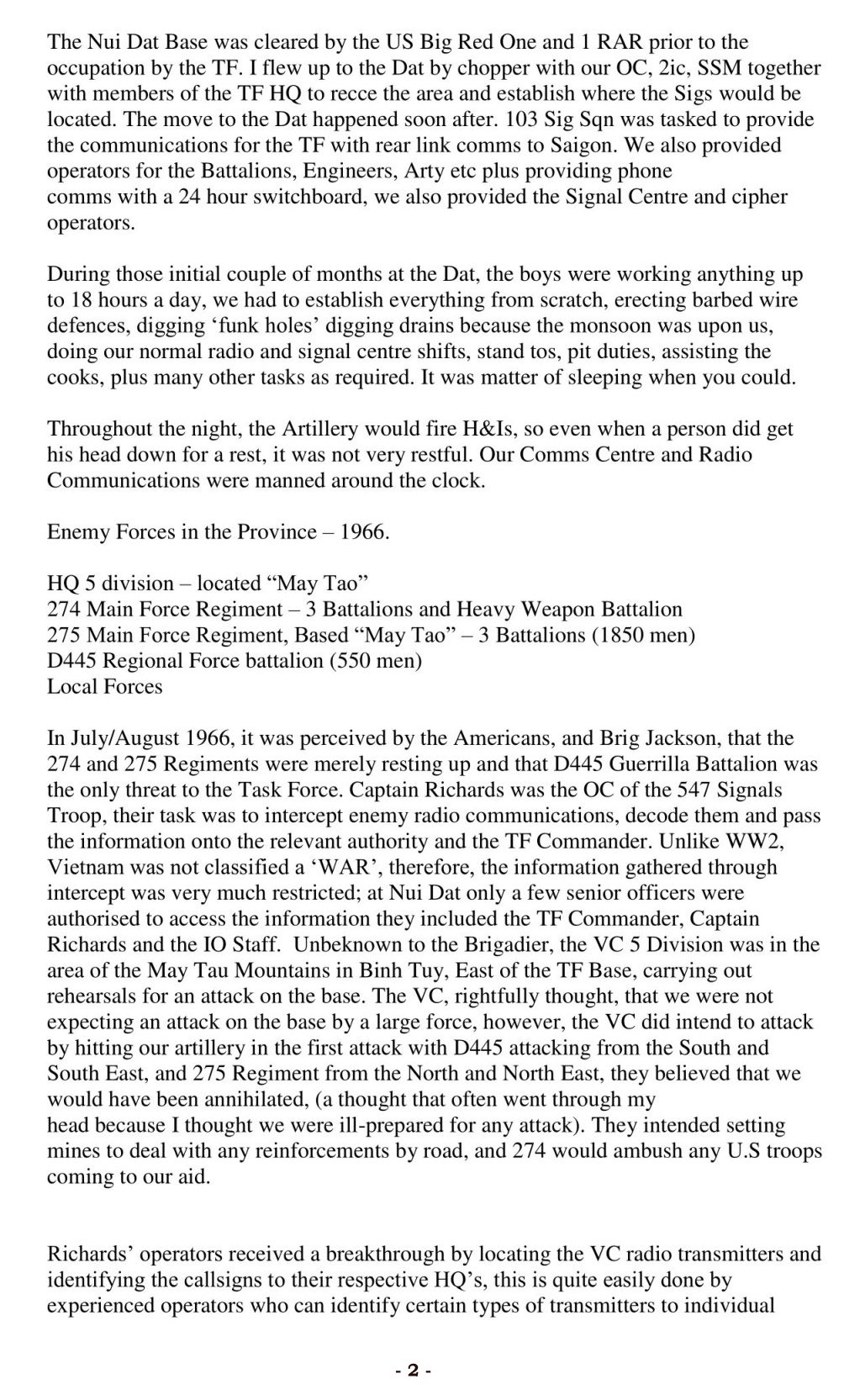 103 Sig Sqn - Story 6-2