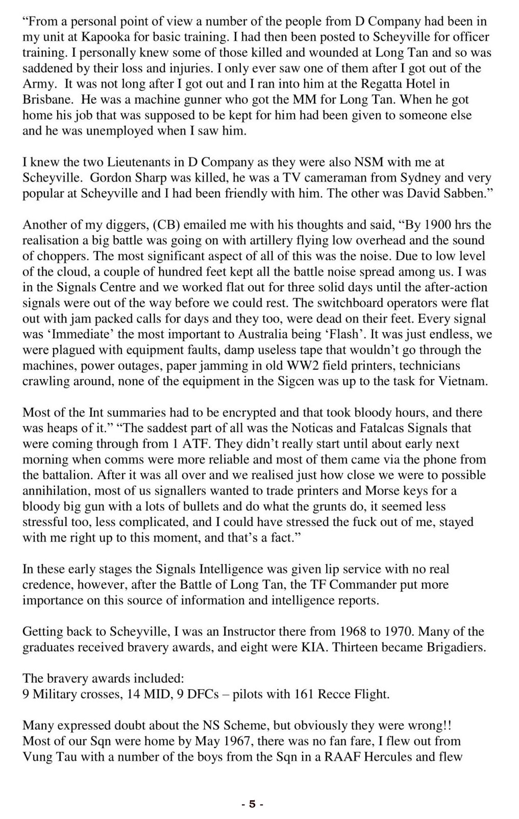 103 Sig Sqn - Story 6-5