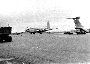 C-124 Globemaster with C-141 Starlifter rear on right